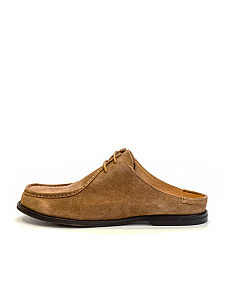 Рыжие полуботинки из велюра