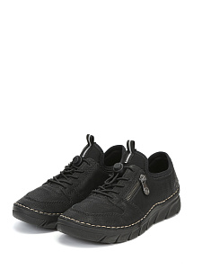 Черные кроссовки из экокожи