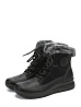 Черные зимние ботинки из экокожи Rieker