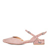 Розовые открытые туфли из велюра CorsoComo