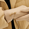 Перчатки женские из шерсти светло-бежевые