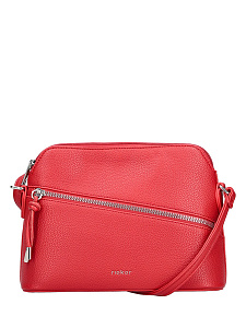 Красная сумка сэтчел из экокожи