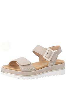 Бежевые сандалии из кожи