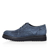 Синие полуботинки из велюра на утолщенной подошве Grasetto