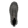 Темно-серые утепленные ботинки из нубука