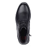 Черные кожаные ботинки на шерсти