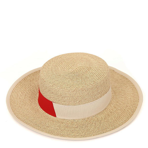 Шляпа женская пляжная бежевая