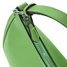 Зеленая сумка хобо из экокожи
