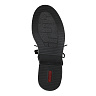 Черные ботинки с декоративными пряжками из кожи на подкладке из текстиля