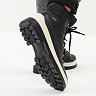 Черные ботинки хайкеры из нубука на подкладке из натуральной шерсти