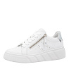 Белые кеды из кожи и экокожи Rieker Sport