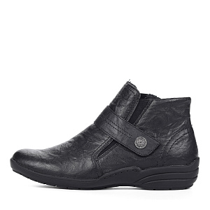 Черные ботинки из комбинированных материалов