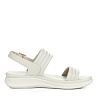 Белые сандалии из стеганной экокожи на подкладке из экокожи Nine West