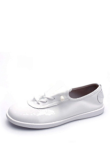 Белые кеды из композиционной кожи