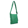 Зеленая сумка-мешок из экокожи