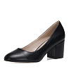 Черные туфли лодочки из экокожи на устойчивом каблуке Nine West
