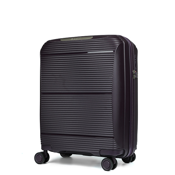 Фиолетовый компактный чемодан из полипропилена