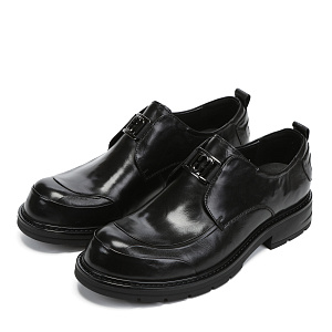 Черные полуботинки из кожи