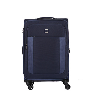 Синий чемодан из полиэстера