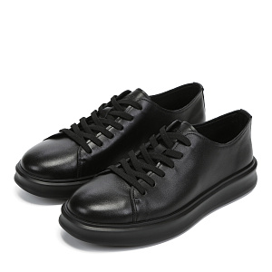 Черные кеды из кожи