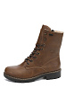 Коричневые зимние ботинки из экокожи Rieker