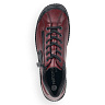 Бордовые ботинки из кожи на подкладке из текстиля
