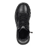 Черные кроссовки из кожи на подкладке из натуральной шерсти
