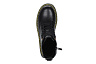 Черные ботинки из кожи на подкладке из шерсти