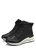Черные зимние ботинки из текстиля Remonte