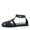 Черные сандалии из гладкой кожи CorsoComo
