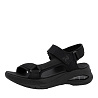 Черные сандалии из текстиля и экокожи Rieker Sport