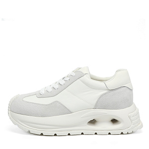 Серые кроссовки из текстиля