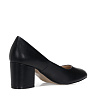 Черные туфли лодочки из экокожи на устойчивом каблуке Nine West