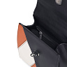 Черная сумка сэтчел из экокожи с дополнительной ручкой