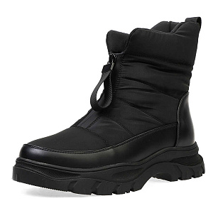 Черные дутики из текстиля