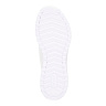 Белые кроссовки из текстиля с перфорацией на утолщенной подошве