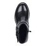 Черные ботинки из кожи с ремешками