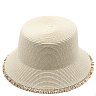 Шляпа-абажур женская светло-бежевая
