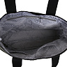 Черная сумка шоппер из текстиля