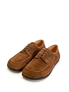 Рыжие полуботинки из велюра