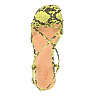 Желтые сандалии с анималистичным принтом