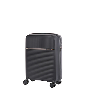 Серый чемодан из полипропилена