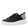 Черные кеды из кожи и экокожи Rieker Sport