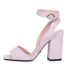 Розовые кожаные босоножки с ремешками CorsoComo