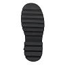Черные ботинки из кожи на подкладке из натуральной шерсти на утолщенной тракторной подошве