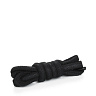 Шнурки толстые круглые с пропиткой, чёрные, 100 см