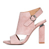 Розовые босоножки из велюра на каблуке CorsoComo