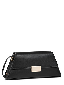 Чернная сумка мессенджер из экокожи