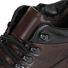 Коричневые спортивные ботинки из кожи на подкладке из натуральной шерсти на утолщенной подошве
