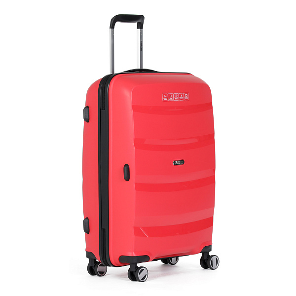 Красный чемодан из полипропилена